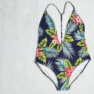 Fashion Nova summer floral one piece swimsuit
